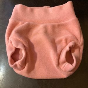 Woollybottoms Pink Diaper Cover Made In USA Size M
